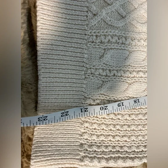 Sezane White Cable Knit Sweater - Picture 3 of 5
